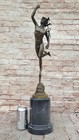 Nude Flying Mercury Bronze Statue Marble Sculpture Art Deco Roman Mythical Sale