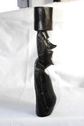 Vtg Easter Island Wood Carved Art Old Moai Rapa Nui Statue Tiki Figurine 13 
