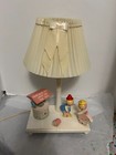 Vintage  jack And Jill Went Up The Hill  Wooden Children s Table Lamp Nursery