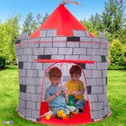 Kids Play Tent Knight Castle - Portable Pop Up Tent - Foldable Into Carrying    