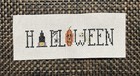 Cross Stitch Completed Finished    halloween    Small Decor Or For Diy Piece
