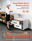 Vevor Commercial Electric Drawer Warmer Two Drawers Stainless Steel Standard