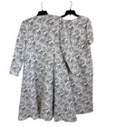 Ashro Dress Jacket Set 2pc Women 14 Silver Rose Floral Jacquard Lined Formal