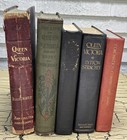 5 Antique Vtg Queen Victoria Hardcover Book Lot Life Reign Coronation Estate