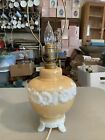 Vintage Aladdin Alacite Electric Glass Lamp Flower Design