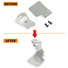 Brushless Conversion Motor Mount For Traxxas Revo 2 5 3 3 To E Aluminum Silvery