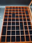 59 Opening Thimble Display Case Walnut Wood Glass Door Wall Cabinet Tc01-wa