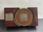United Brotherhood Of Carpenters   Joiners Of America Brass Coaster Set Of 4