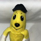 Vintage Banana Plush Toy With Black Hat 