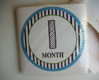 New Baby Milestone Stickers Months 1-12 30 Pieces Unisex