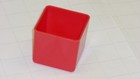 144 Red Plastic Box Organizers- 2 X 2 X 2 Inch Deep  actual Depth 1-3 4 