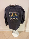 Vintage 1970s Guatemala Quetzal Jacket Navy Blue Small Handmade