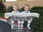 Twin Double Shopping Cart Cover For Baby Siblings With Carrying Case Washable