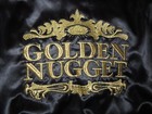 Vintage Golden Nugget Casino Las Vegas Button-down Embroidered  lg  Nylon Jacket