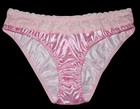Glossy Smooth Baby Pink Lips      2nd Skin Satin   Ruffle Bikini Panties Xl New