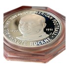 1971 Franklin Mint Ncs Coin Medal The Knute Rockne Sterling Silver Proof