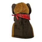 Folkmanis Dog Stage Puppet 12    Plush Stuffed Animal Toy Brown Bandana New