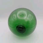 Vintage Japanese Fishing Float 4 Inch Diameter Green Glass Fish Net Float