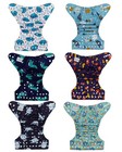 Boy Cloth Diapers Pack Of 13  Baby Reusable Washable Pocket Nappy  6pcs Diape   