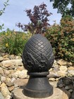 Antique Victorian 16    Cast Iron Hitching Post Gate Pillar Finial Pineapple Fruit