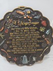 Vintage Wall Art Plaque Rustic Home Decor Kitchen Prayer Cottage Farmhouse Round