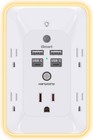 Multi Plug Outlet  Outlet Extender With 4 Usb Ports 2 Usb C And Night Light     