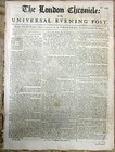 Original 1756-1763 London Newspaper The French   Indian War In American Colonies