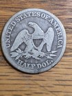 1853 Seated Liberty Silver Half Dollar  Raw  Good Detail 