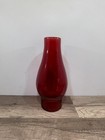 Vintage Red Oil  Kerosene Lamp Globe  Shade 7 Inches Tall Euc