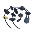 20pcs Plastic Cord Locks With 1 8-inch 50ft Elastic Heavy 3mm  3mm-black