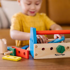 Melissa   Doug Take-along Tool Kit Wooden Construction Toy  24 Pcs   Multicolor 