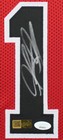 Dennis Rodman Autographed   Framed Red Chicago Jersey Auto Jsa Cert