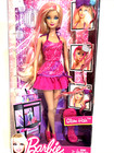 Barbie Glam Hair Fashionsita Long Blonde W Pink Hair Color Streaks Doll   New     