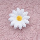 50 Pcs 4 Cm White Daisy Flower Head Artificial Chrysanthemum Silk Sunflower
