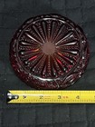 Vintage Red Glass Ashtray