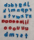 Alpha Magnets Lower Case Magnetic Letters 41 Color-coded Pieces Educational 