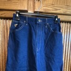 Wrangler Denim A-line Midi Skirt Blue Button Pockets Size 10