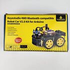 Keyestudio Smart Car Robot 4wd Programmable Diy Starter Kit For Arduino As Is
