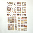 Vintage Style Collage Washi Paper Stickers 8 Sheets Scrapbooking Junk Journal