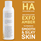 Spa Exfoliating Facial Scrub 4oz - With Hyaluronic Acid  Exfo-amber   Peppermint