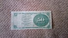 1864-1869 Us Fractional Currency 50 Cents Edwin Stanton 4th Series Issue  Vf