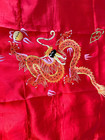 Vintage Nwt Shanghai Robe Womens Sz L Embroidered Dragon Short 