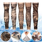 5-pack Fake Temporary Tattoo Sleeve Full Arm Sunscreen Tattoo Sleeves Costume