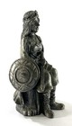 Vintage Selandia Pewter Viking Queen Asa Of Agder Figurine Norse Denmark 1991