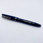 Vtg Osmiroid 65 Black Fountain Pen Lever Fill Italic M Straight Nib - Untested