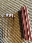 Lot Of 5 Vintage   Antique  Hat Pins   And Small Box