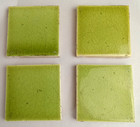 4 Antique A e  Tile Co Green Majolica Tiles Victorian Architectural Salvage 3 