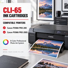 Cli-65 Ink Cartridges High Yield Replacement With Pixma Pro-200 Pixma Pro-200s
