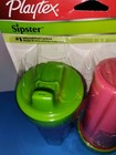 2 Ea Playtex Sipster Vintage Spill Proof Sippy Cups Nos 9 Oz Purple Pink Green  