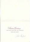 Vtg Christmas Card 7x5 Golfers Playing In Snow Golf Ball On Pond W thin Ice Bird